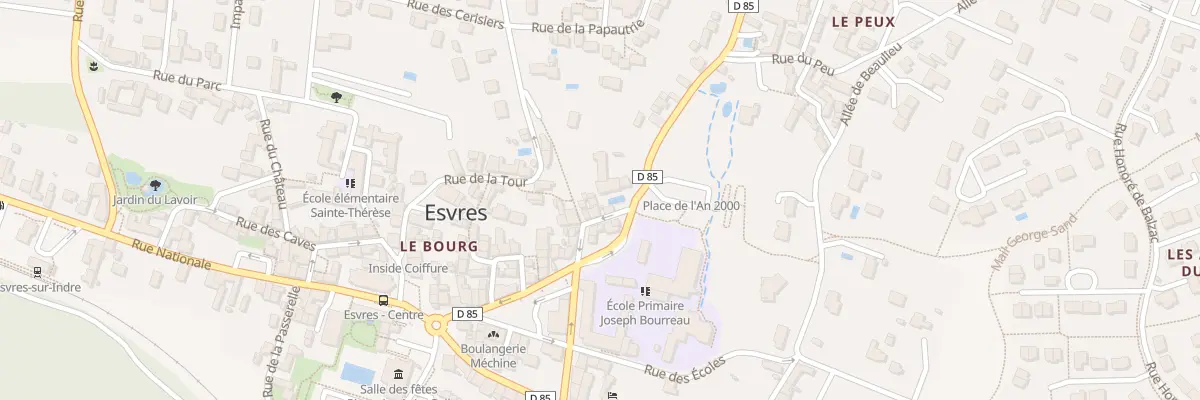 Plan du 8 Rue du Vallon à Esvres