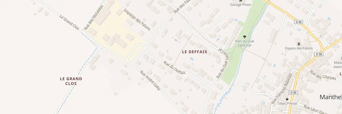 Plan du 21 Rue du Deffaix à Manthelan