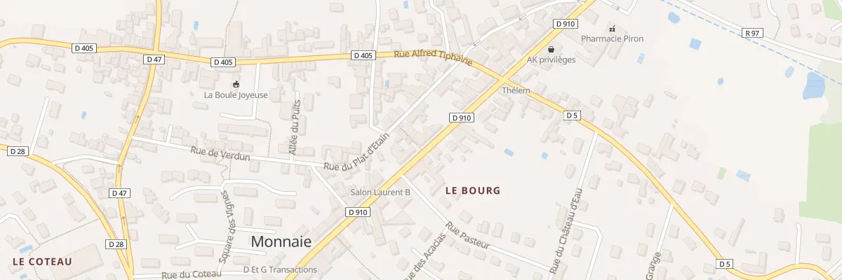 Plan du 89 Rue Nationale à Monnaie