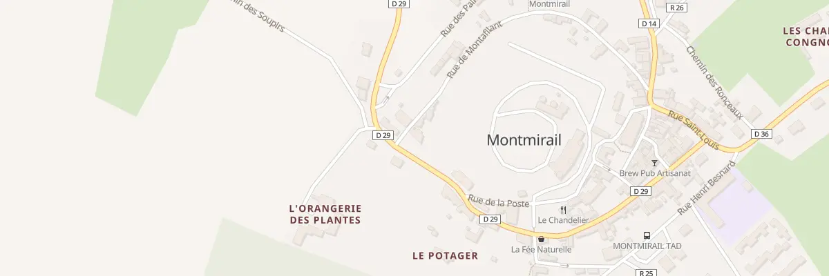 Plan du 6 Rue de la Madeleine à Montmirail
