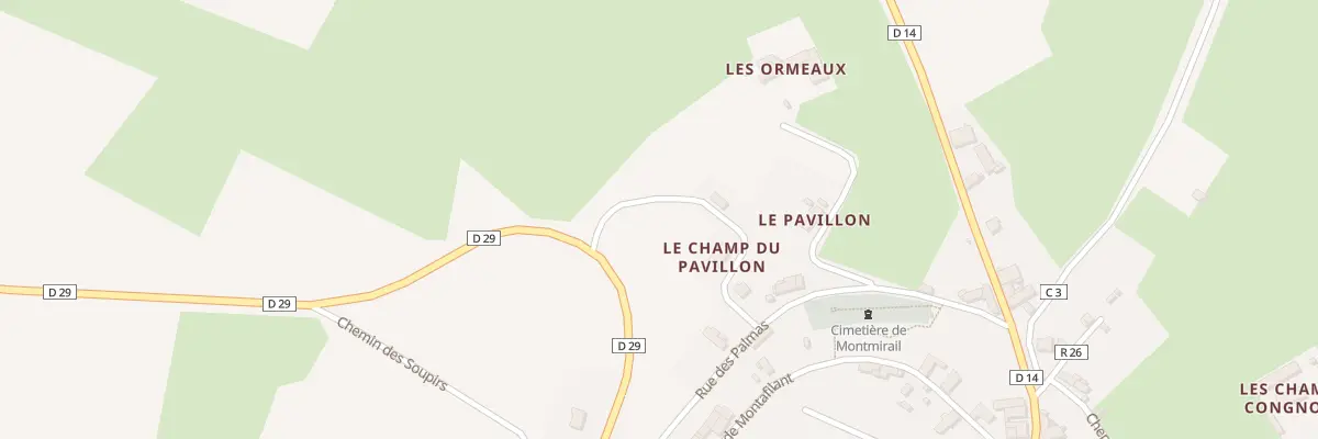 Plan du 5516 Le Champ du Pavillon à Montmirail