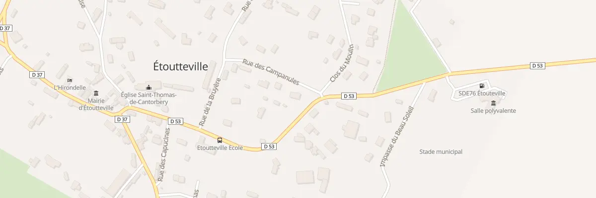 Plan du 331 Rue du Prieure à Étoutteville