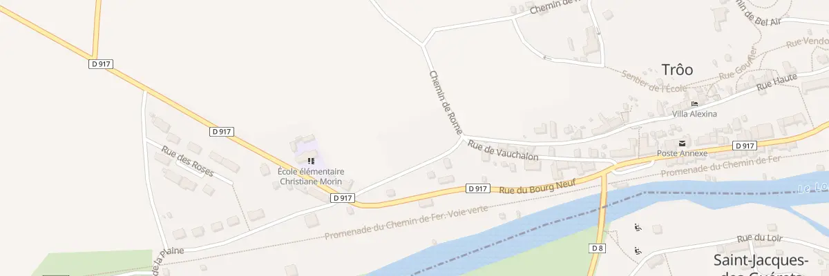Plan du 2 Che de Rome à Troo