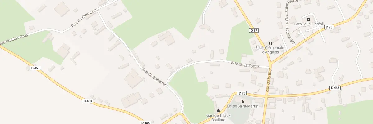 Plan du 202 Rue de la Forge à Angiens