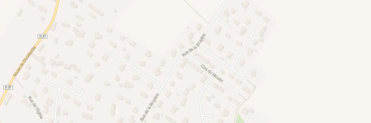 Plan du 400 Rue de la Bruyere à Étoutteville