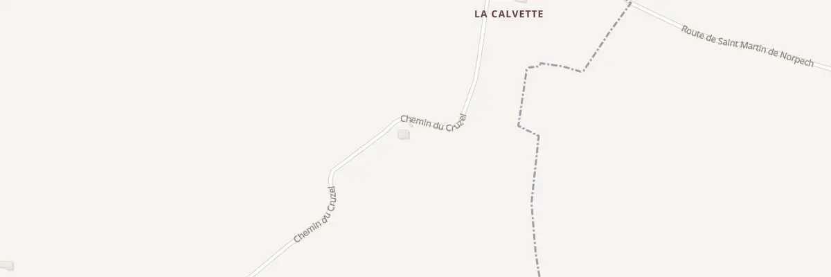 Plan du 430 Che du Cruzel à Saint-Robert