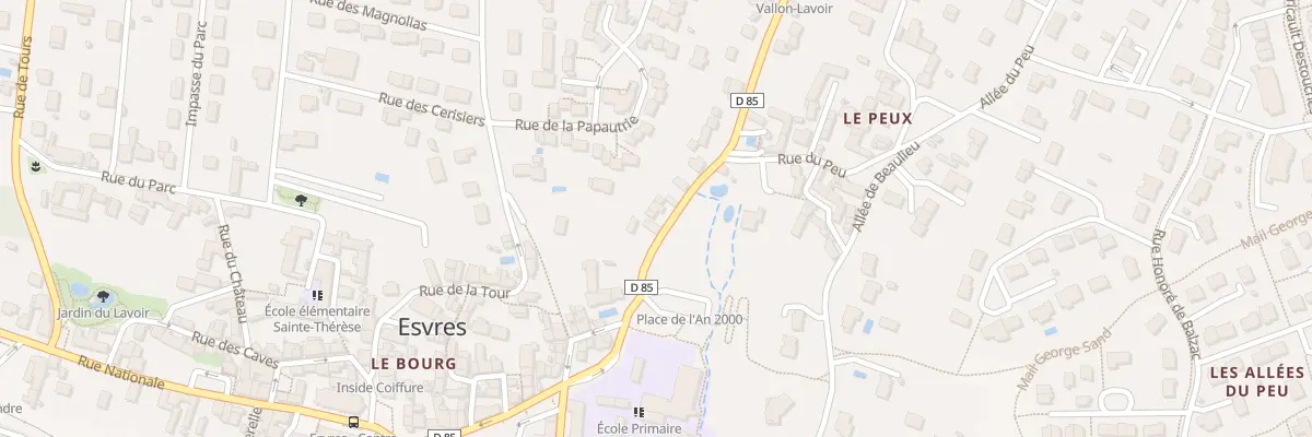 Plan du 16 Rue du Vallon à Esvres
