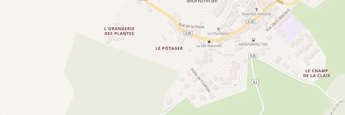 Plan du 5505 Le Potager à Montmirail