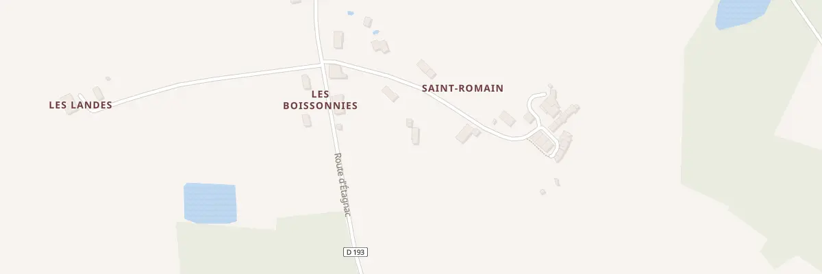 Plan du 8 Saint Romain à Saulgond