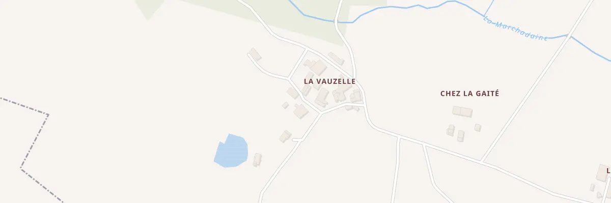 Plan du 181 La Vauzelle à Brillac