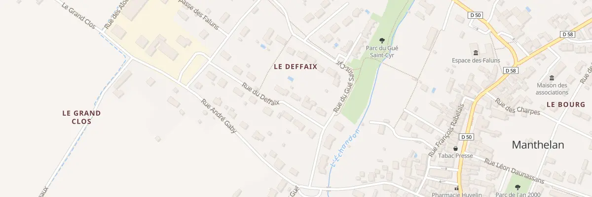 Plan du 17 Rue du Deffaix à Manthelan