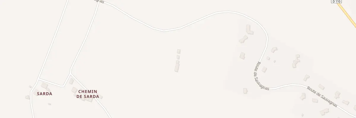 Plan du 921 Rte de Sauvagnas à La Sauvetat-de-Savères