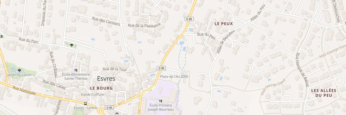 Plan du 21 Rue du Vallon à Esvres