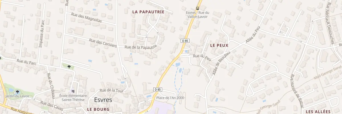Plan du 18 Rue du Vallon à Esvres
