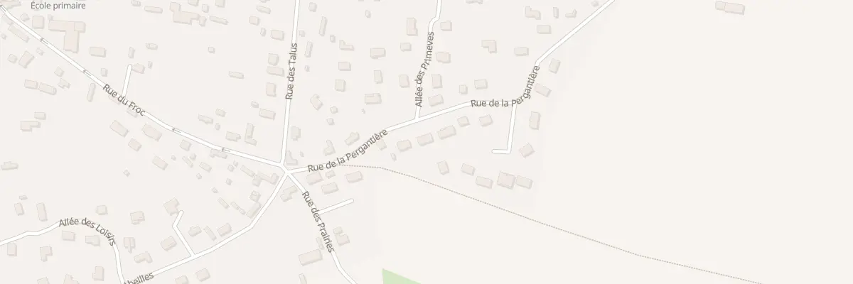 Plan du 8 Rue de la Pergantiere à Boissey-le-Châtel