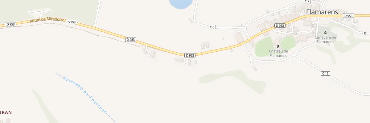 Plan du 5057 Pouraillere à Flamarens
