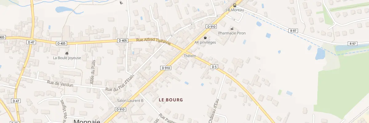 Plan du 1A Av de la Gare à Monnaie