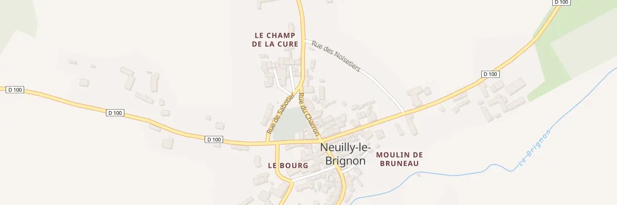 Plan du 7 Rue du Charron à Neuilly-le-Brignon