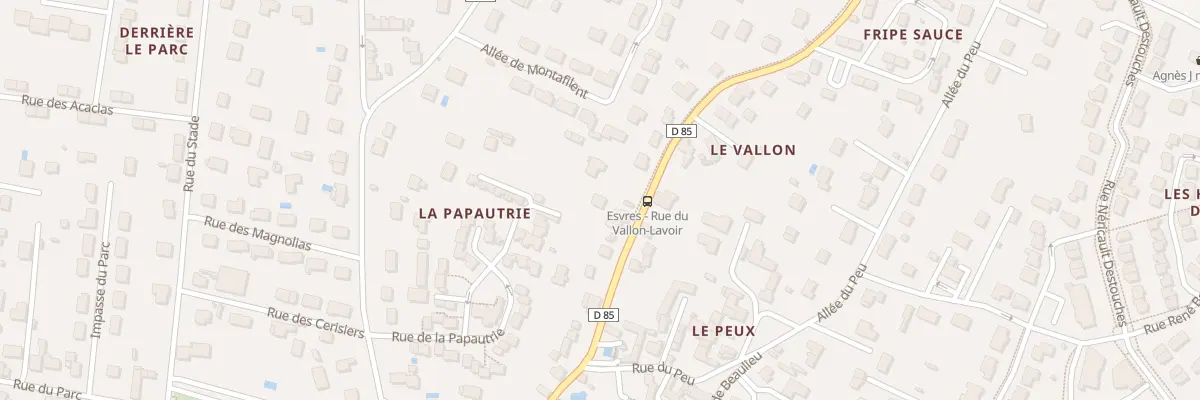 Plan du 34 Rue du Vallon à Esvres