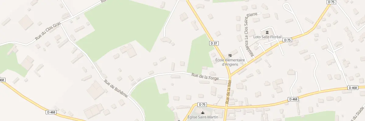 Plan du 110 Rue de la Forge à Angiens