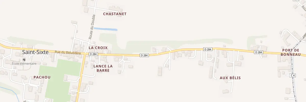 Plan du 521 Rue du Belvédère à Saint-Sixte