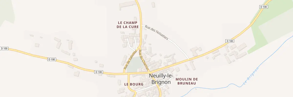 Plan du 9 Rue du Charron à Neuilly-le-Brignon