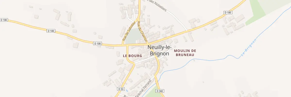 Plan du 1 Rue du Grainetier à Neuilly-le-Brignon