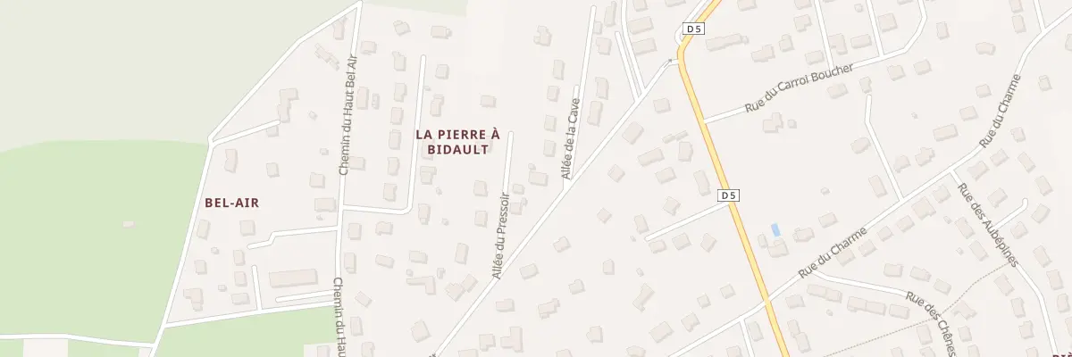 Plan du 14 Rue de la Pierre à Bidault à Monnaie
