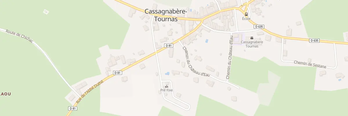 Plan du 180 Rte de Saint Gaudens à Cassagnabère-Tournas