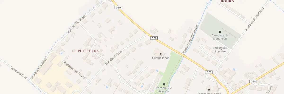 Plan du 2B Rue des Faluns à Manthelan