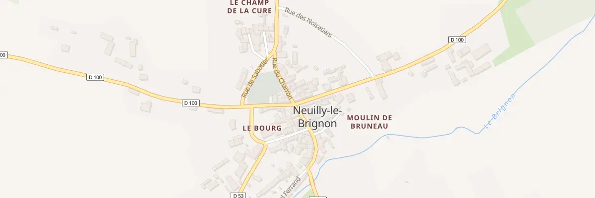 Plan du 2 Rue du Bourrelier à Neuilly-le-Brignon