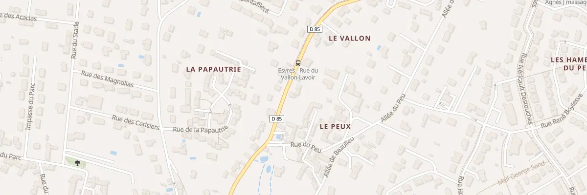 Plan du 29 Rue du Vallon à Esvres