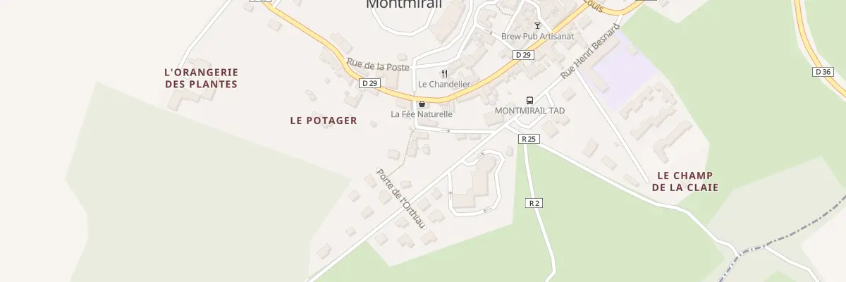 Plan du 2 Pte de L Orthiau à Montmirail