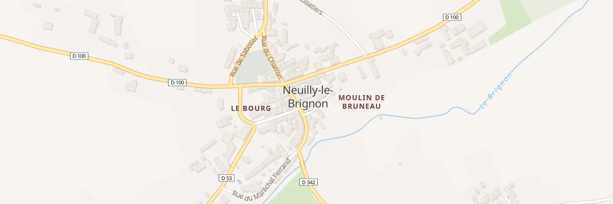 Plan du 10 Rue du Grainetier à Neuilly-le-Brignon