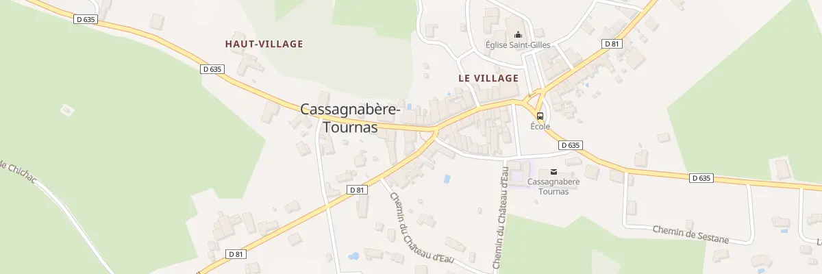 Plan du 155 Rte de Boulogne à Cassagnabère-Tournas
