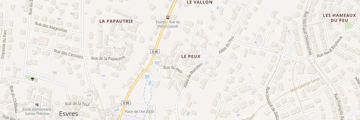 Plan du 5004 Rue du Peu à Esvres