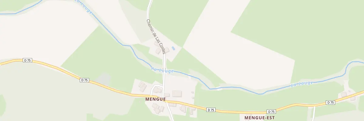 Plan du 1 Mengue à Aulon