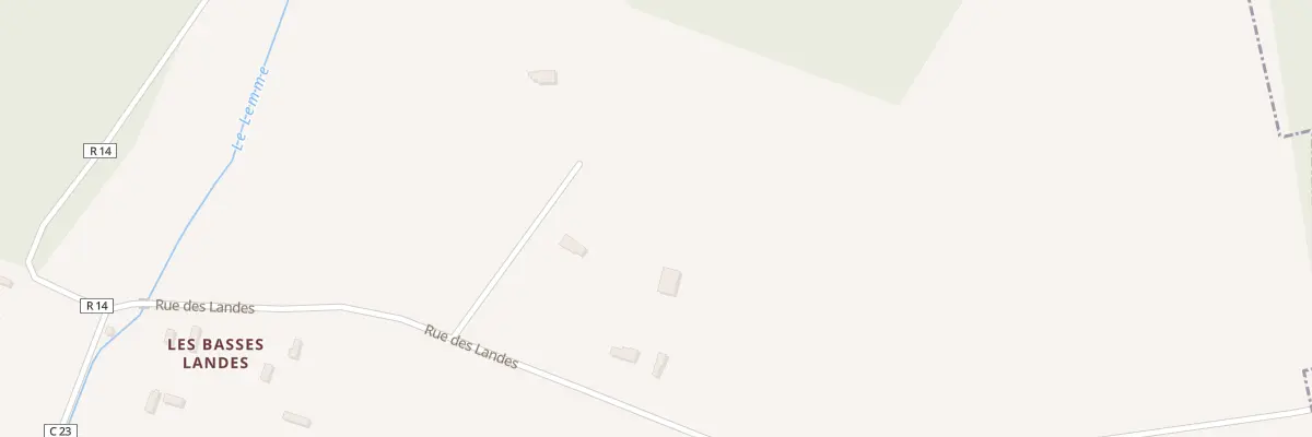 Plan du 8 Rue des Landes à Chéronvilliers