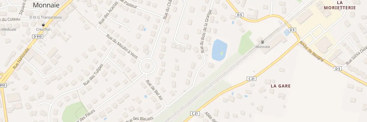 Plan du 12 Rue du Château d’Eau à Monnaie