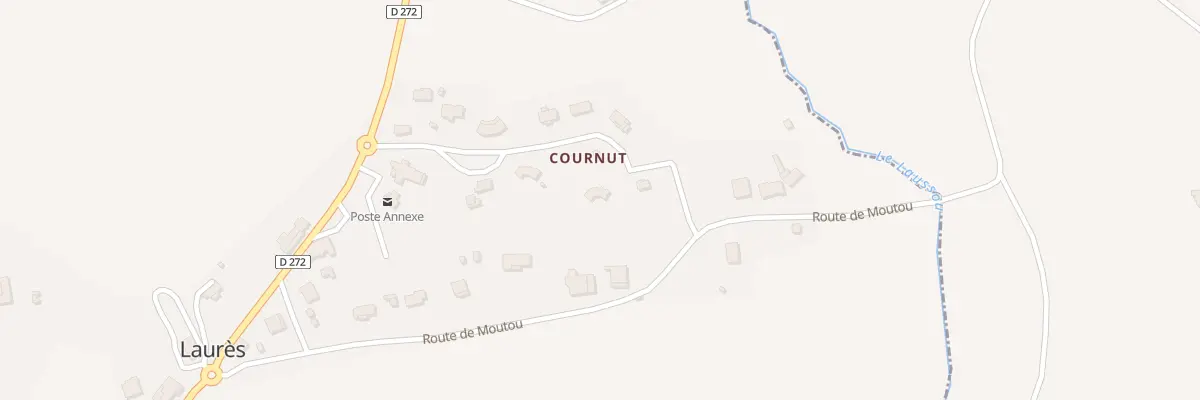 Plan du 273 Cournut à Laussou
