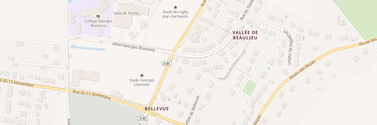 Plan du 3 Rue du Saute Loup à Esvres