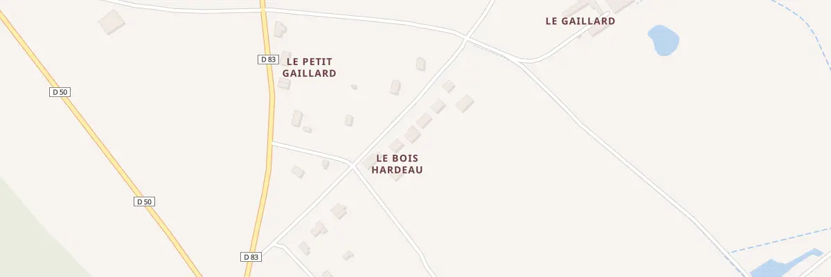 Plan du 4 Le Bois Hardeau au Louroux