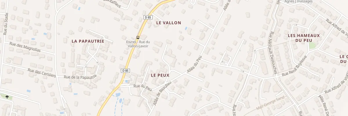 Plan du 26 Pl du Peu à Esvres