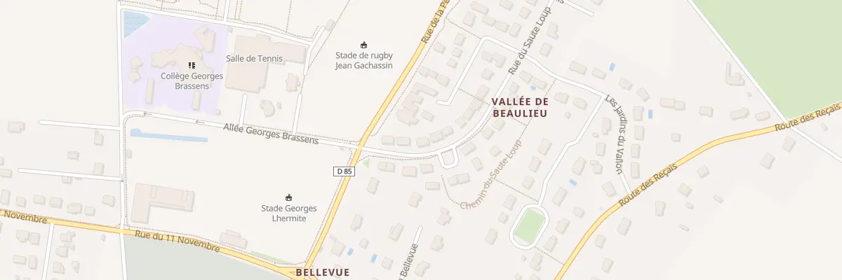 Plan du 6 Rue du Saute Loup à Esvres