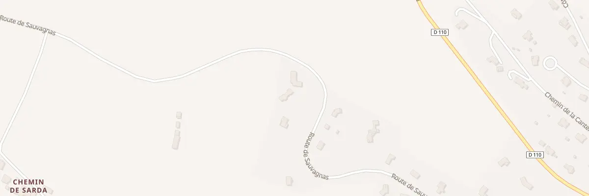 Plan du 581 Rte de Sauvagnas à La Sauvetat-de-Savères