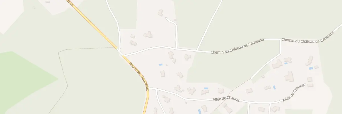 Plan du 2 Che du Château de Caussade à Trélissac