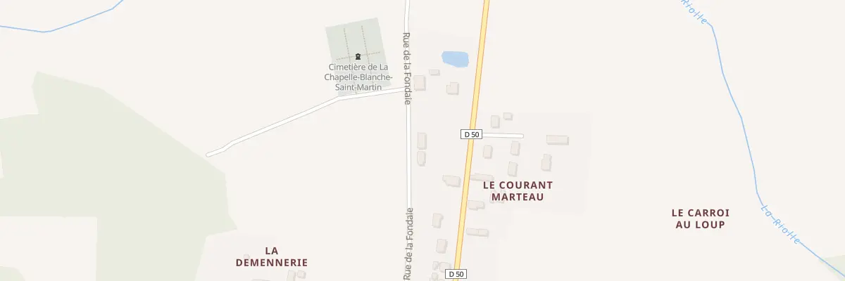 Plan du 2 Rue Fondaie à La Chapelle-Blanche-Saint-Martin