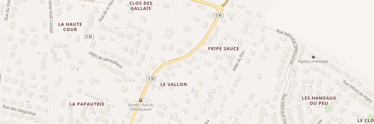 Plan du 47B Rue du Vallon à Esvres