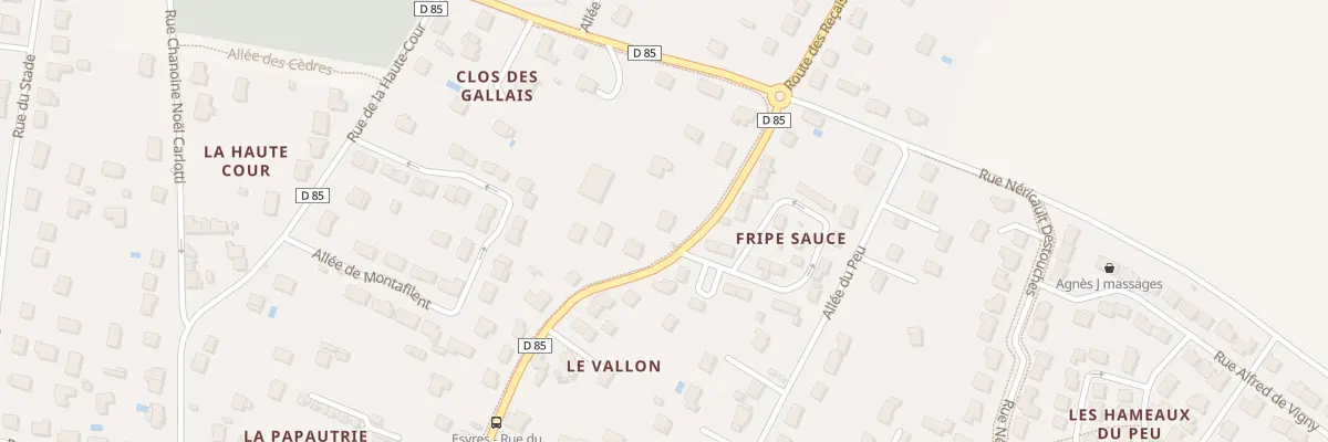 Plan du 46B Rue du Vallon à Esvres