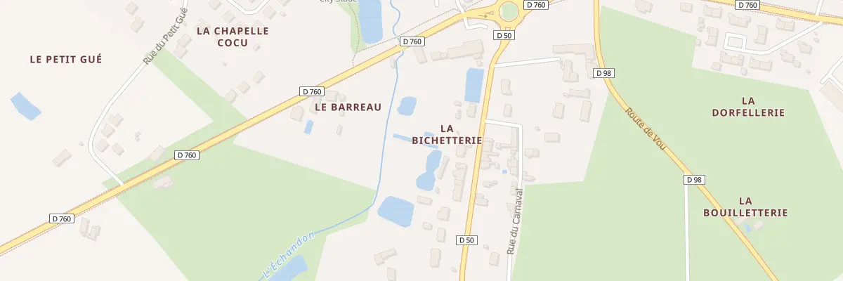 Plan du 9 Fg de la Bichetterie à Manthelan